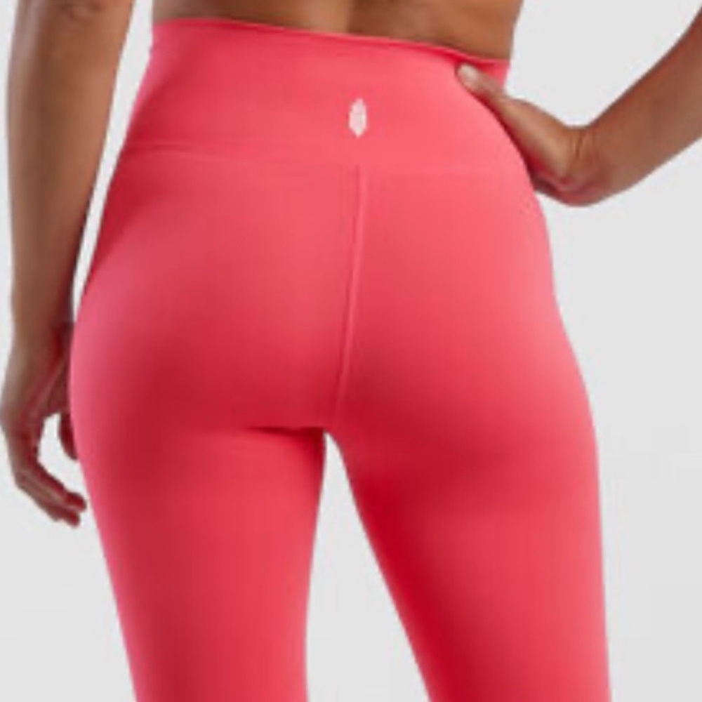 FP Movement Free People | Never Better High Waist Leggings in Neon Coral | NWOT